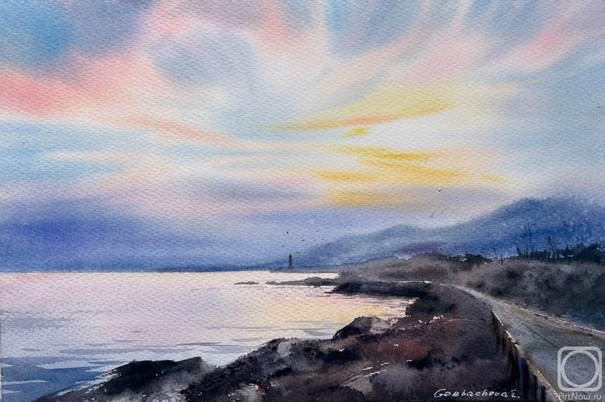 Gorbacheva Evgeniya. Dawn on the sea Cyprus #6