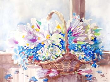 Spring is coming (Watercolor Snowdrops). Mikhalskaya Katya
