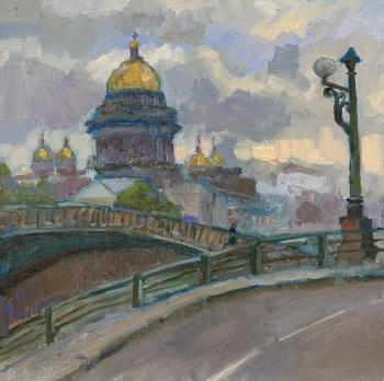 Unsteady skies of St.Petersburg (Palace Bridge). Tomilovskaya Ekaterina