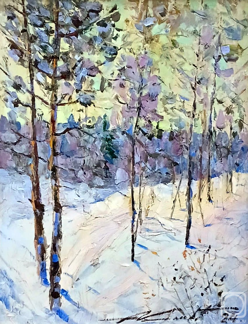 Knecht Aleksander. Winter day in the forest