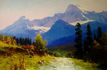 The road to the Sofia Glacier (Pine Trees In The Mountains). Fedorov Mihail