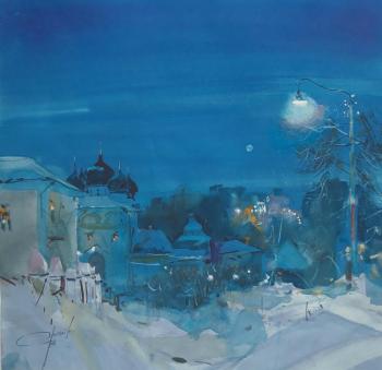 The Night Before Christmas (Winter Night Landscape). Orlenko Valentin