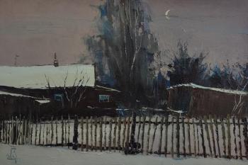 At night in the village. Golovchenko Alexey