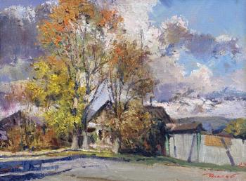 Under the autumn sun (Rural House). Chelyaev Vadim
