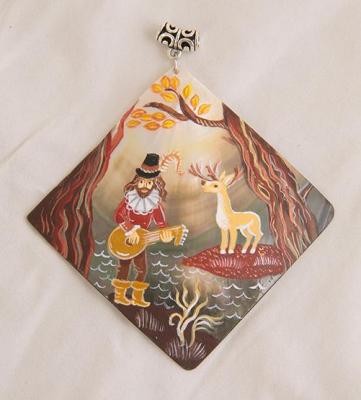 Pearl pendant "Troubadour" (Deer Pendant). Beketova Olga