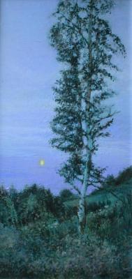Birch at dusk. Fyodorova-Popova Tatyana