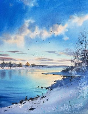 Frozen river #5 ( ). Gorbacheva Evgeniya