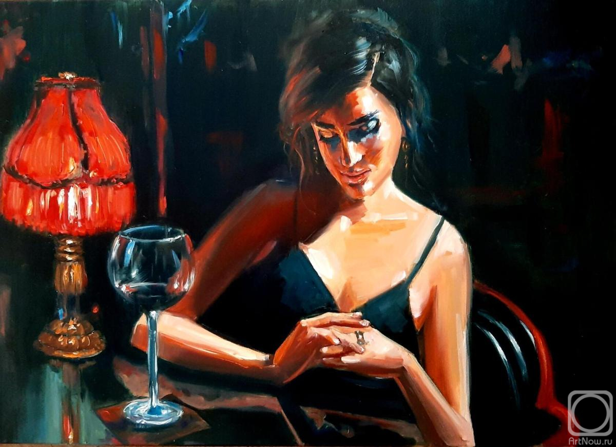 Gribanov Igor. Lady with Wine