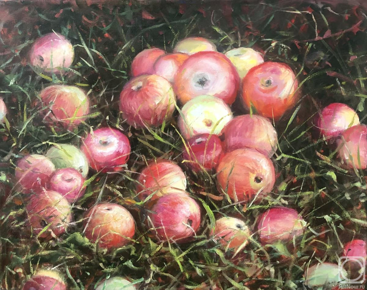 Rybina-Egorova Alena. Apples on the grass