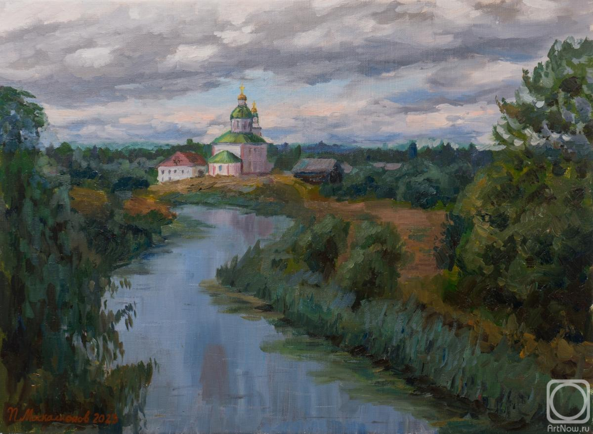 Moskalionov Pavel. View of the Elijah Church from the Kremlin earthworks in Suzdal