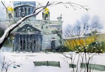 St. Isaac in winter (). Ripa Elena