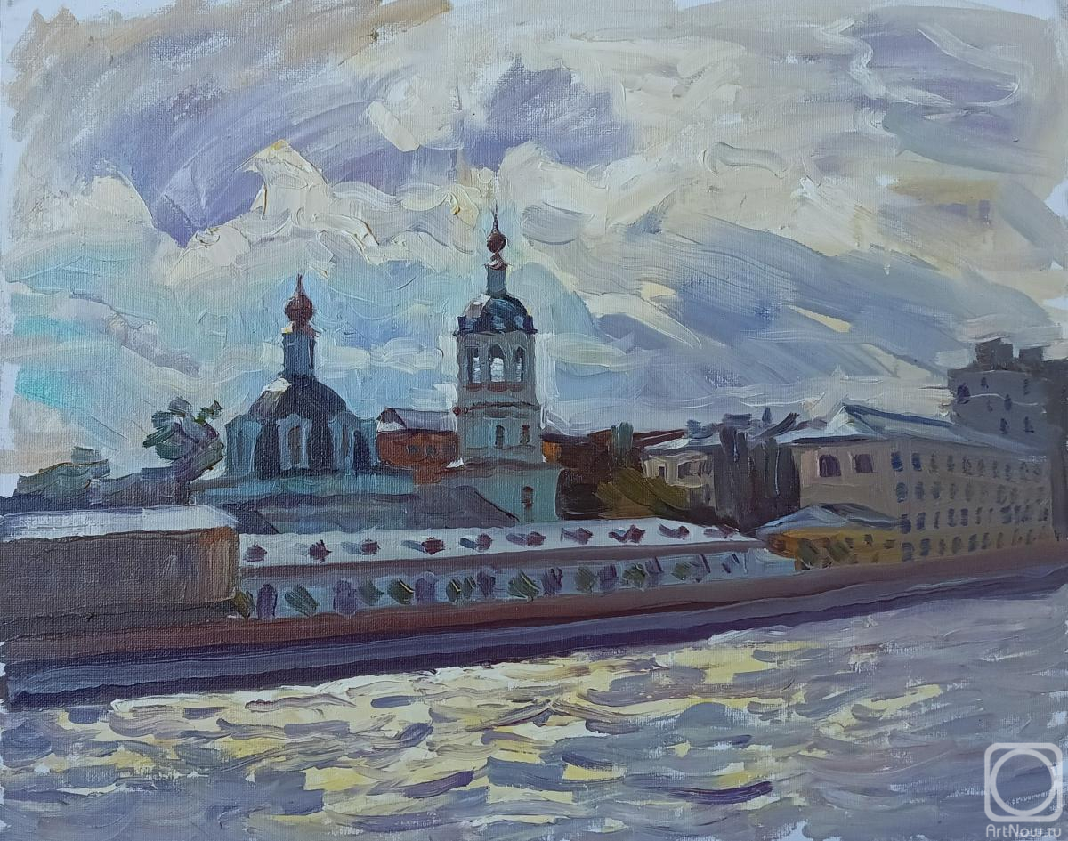 Dobrovolskaya Gayane. Raushskaya embankment, St. Nicholas Church, summer