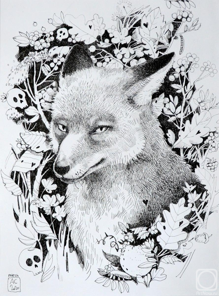 Sergeeva Aleksandra. A sly fox in a fairy forest