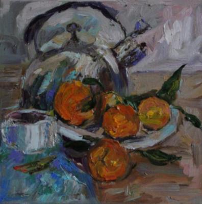 It's warm at home (Painting With Teapot). SHved Anna
