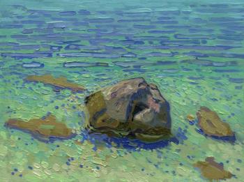 Pebbles in azure (Water Surface). Kozhin Simon