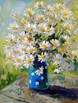 Cloud of daisies (Painting With Wild Flowers). Gerasimova Natalia