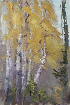 Autumn birches. Bolotskaya Lyudmila