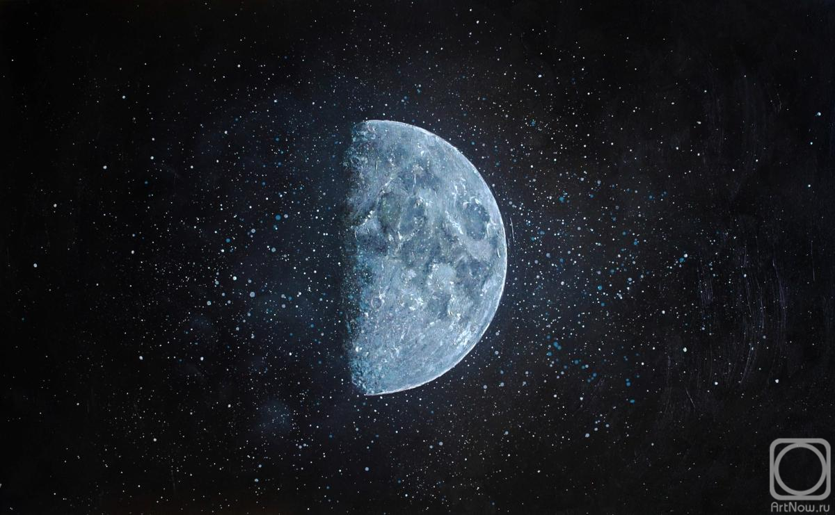 Fyodorova-Popova Tatyana. Moon in the night sky