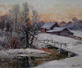 Winter Sunset (Winter Hut). Malykh Evgeny