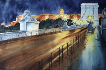 Budapest by Night (Painting City To Buy). Gayvoronskaya Elena
