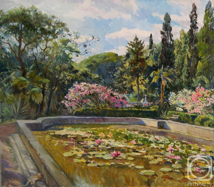 Kostylev Dmitry. Water lilies in botanical garden