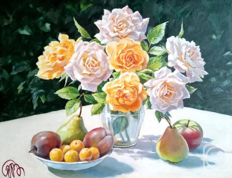 Panasyuk Natalia. Roses and fruit