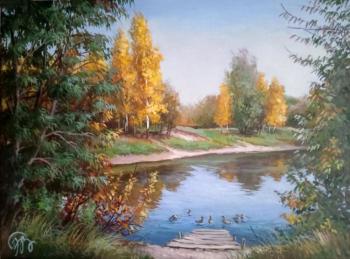 Autumn. On a pond (A Moscow Current). Panasyuk Natalia