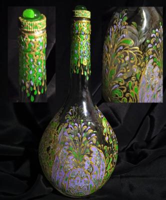 Bottle. Oriental motif