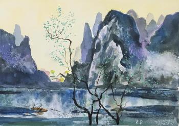 Spring on the Lijiang River. Ripa Elena