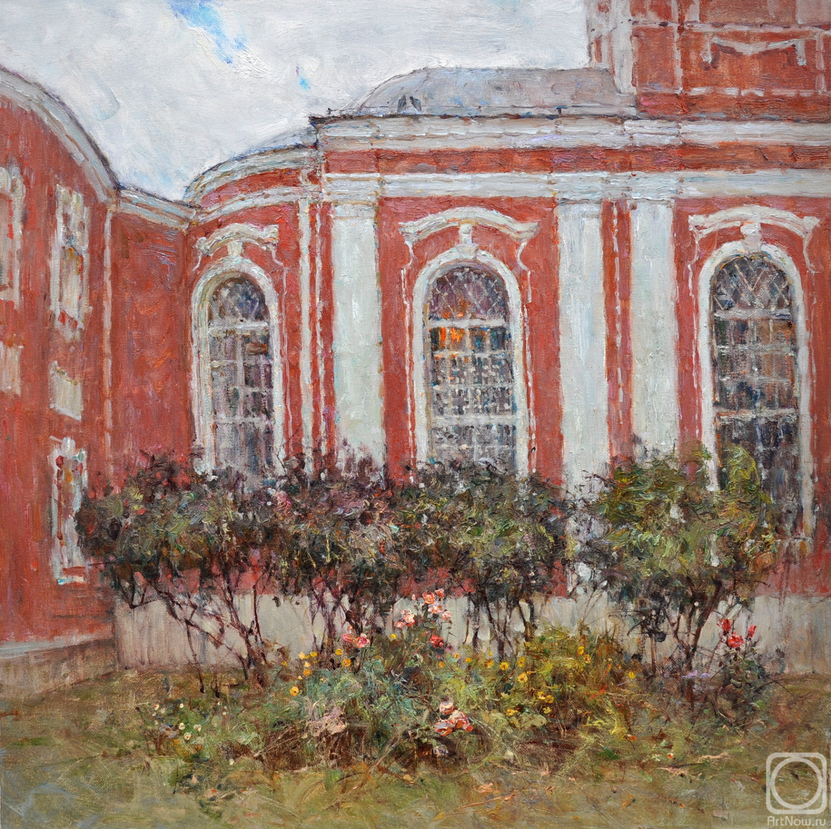Korotkov Valentin. Monastery courtyard