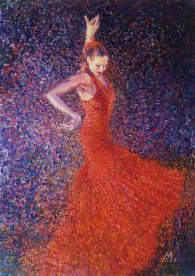Fire Dance (Dancer Flamenco). Maryin Alexey