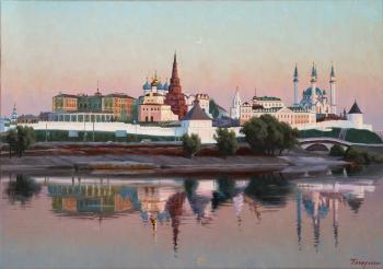 Kazan Kremlin at sunset. Gaifullin Airat