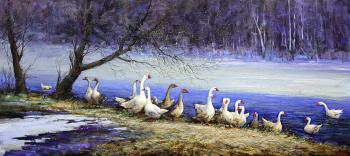 Geese (Village Pond). Nesterchuk Stepan