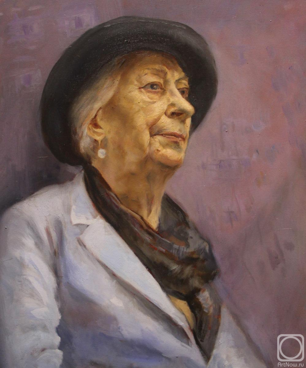 Kurkov Viktor. Portrait in a hat