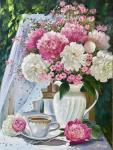 Kogay Zhanna. Summer bouquet of peonies