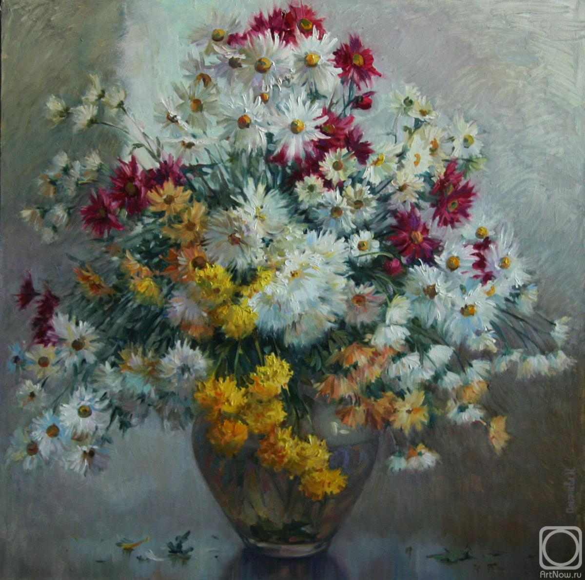 Pletneva Irina. White bouquet