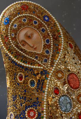 Mother Intercessor icon (from Russia with love). Churkina Larisa