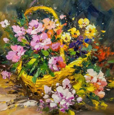 Flowers in basket. Potapova Maria