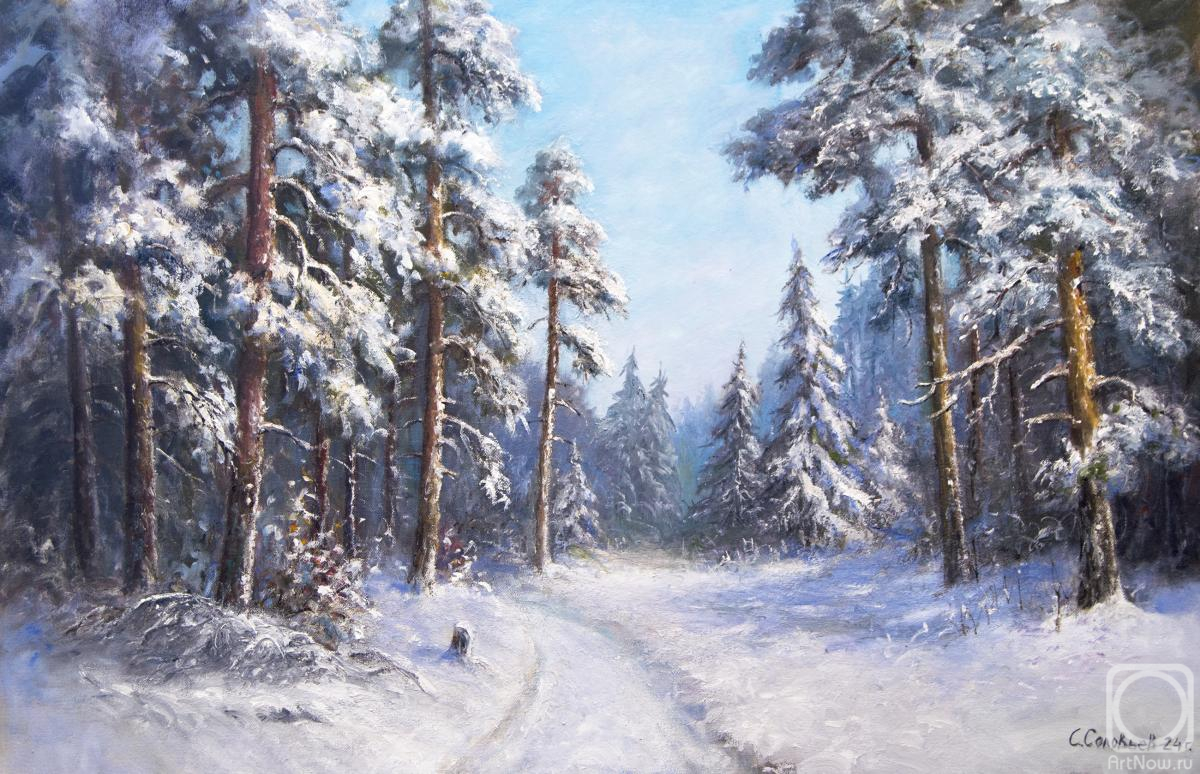 Solovyev Sergey. Snowy winter