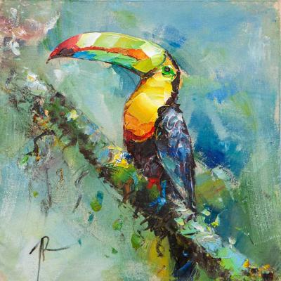 Toucan. In the rainforest (Birds On A Branch). Rodries Jose