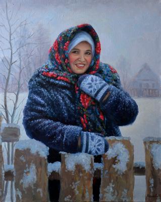 Winter portrait (Winter Coat). Bakaeva Yulia