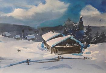 From the series "Karelia" (Snow On Roofs). Orlenko Valentin