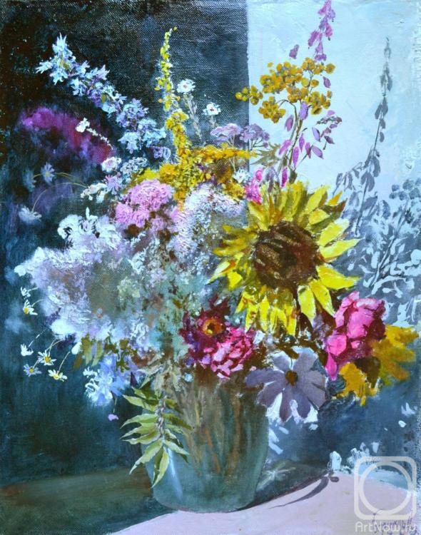 Barsukov Alexey. Bouquet with sunflower