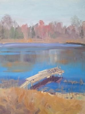 Mstinskoye Lake in April (Sketch From Nature). Baltrushevich Elena