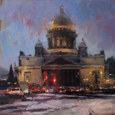 Night Petersburg (Peter S Cathedral). Burtsev Evgeny