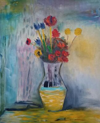 ����� � �������� ������ Bouquet with red roses. ������� ������