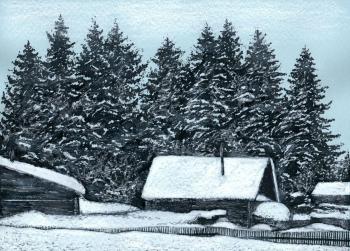 Among the Winter 35 (Winter Landscape Art). Abaimov Vladimir
