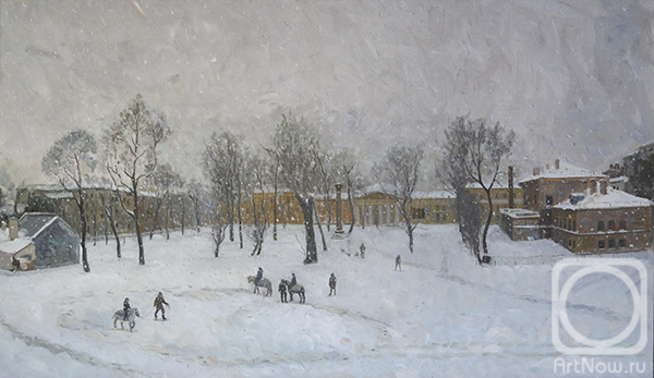 Galimov Aydar. Winter landscape of the Academic garden