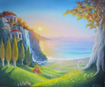 On the golden seashore (Painting The World). Samusheva Anastasiya