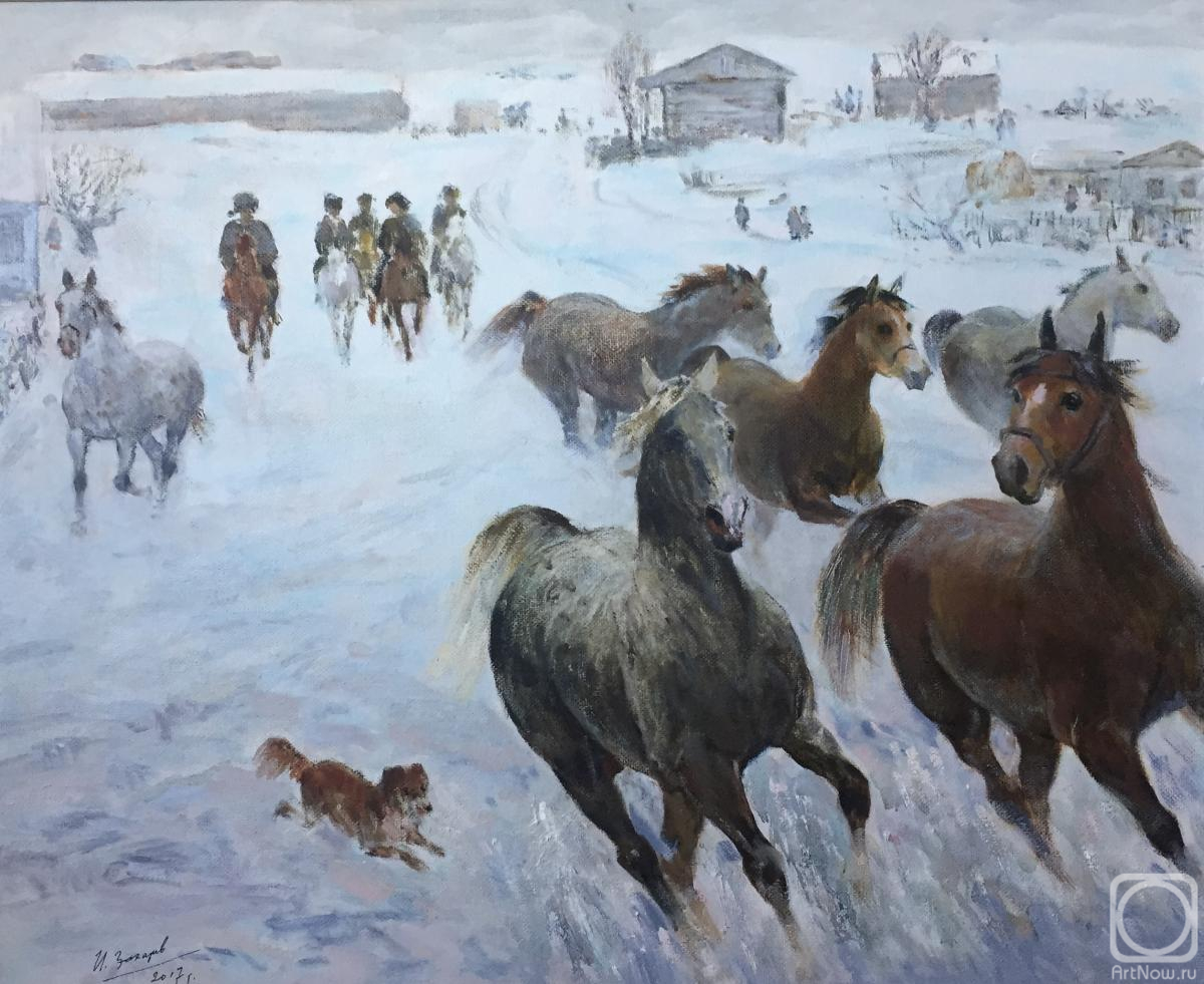 Zakharov Ivan. The Boys (Driving Horses)